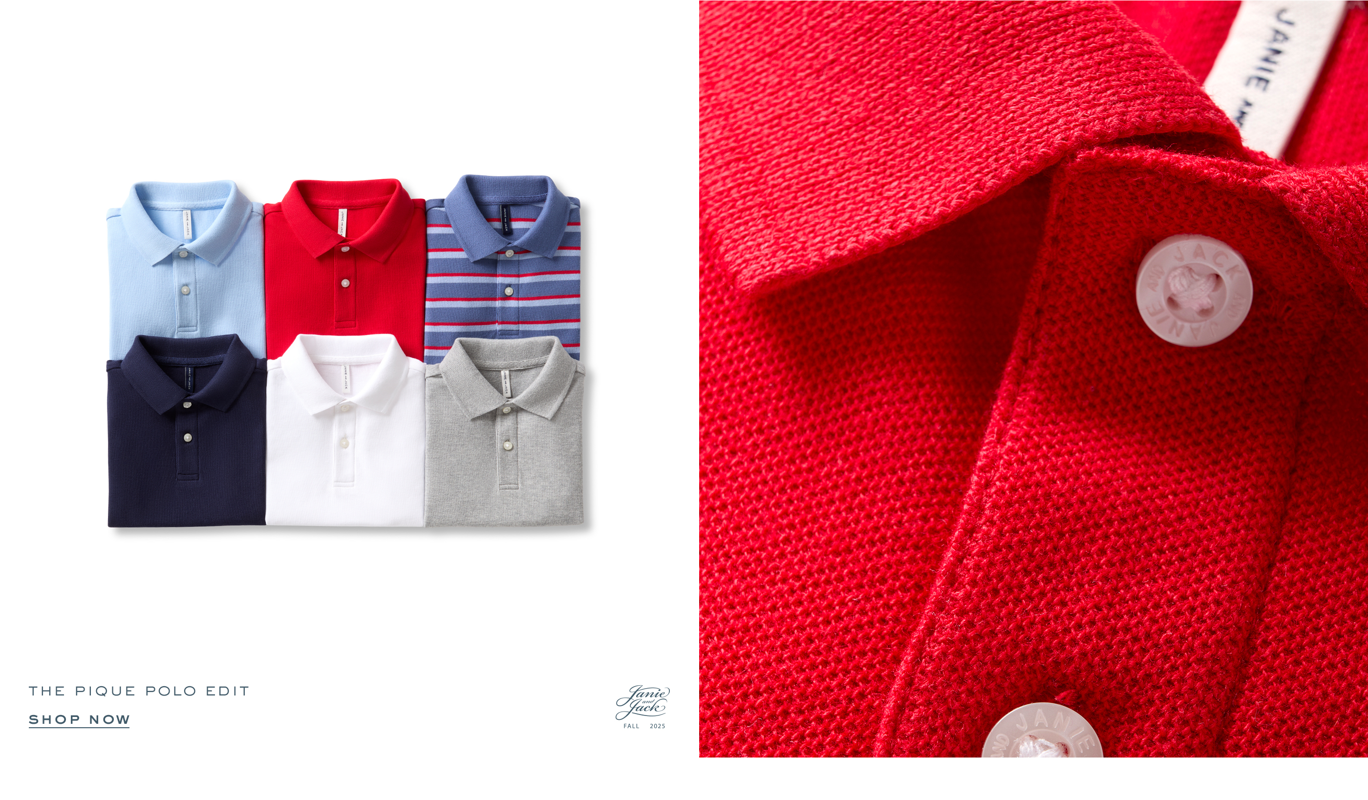 Shop polos for boys.