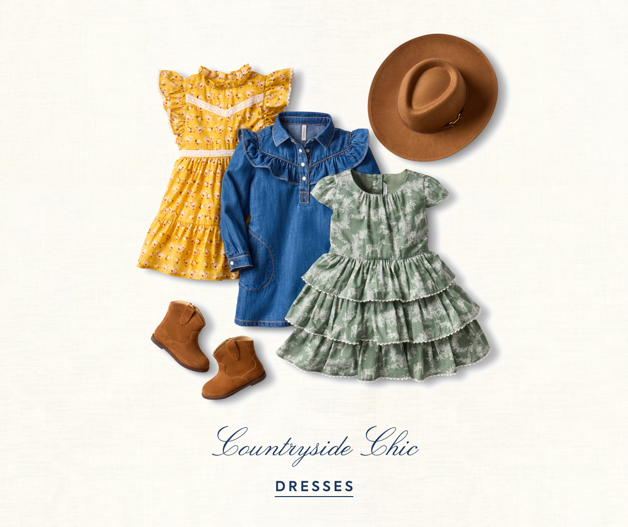 Shop dresses.