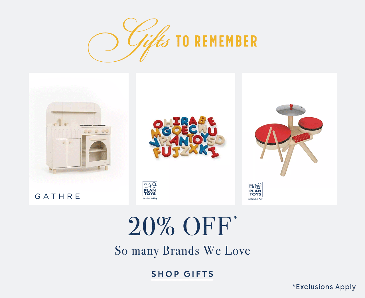 Gifts to Remember. Limited Time 20% Off So many Brands. Shop Now.