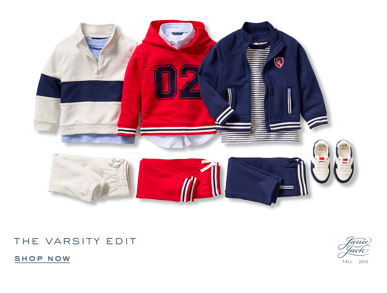 Shop The Varsity Edit for boys.